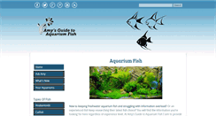 Desktop Screenshot of amysguidetoaquariumfish.com