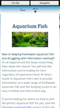 Mobile Screenshot of amysguidetoaquariumfish.com